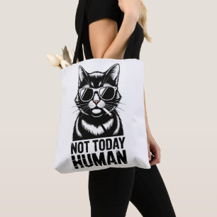 Nicht heute Mensch Katzen Humor-Tragetasche Tasche