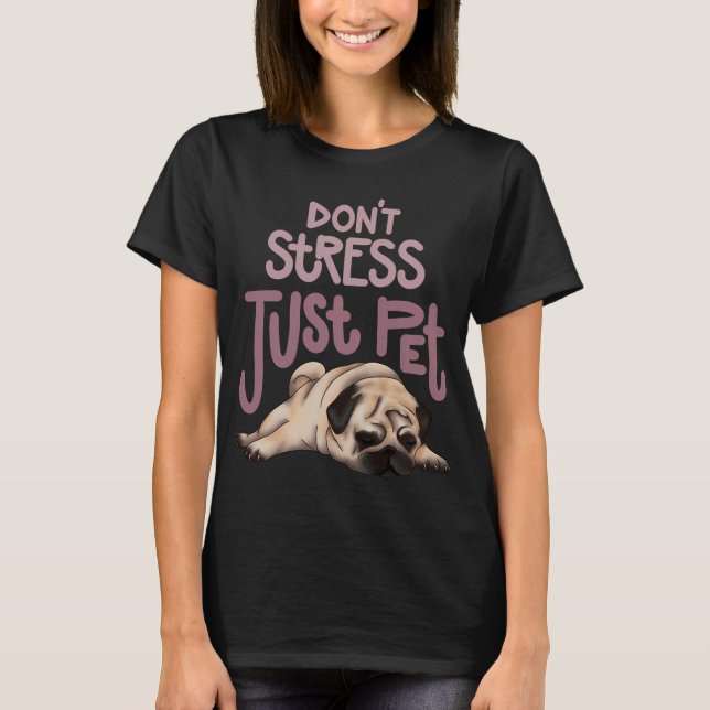 Nicht heute pug mops T-Shirt (Vorderseite)