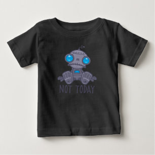 Nicht heute Sad Robot Baby T-shirt