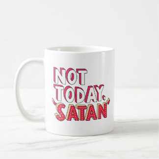 Nicht heute Satan Cartoon Kaffeetasse