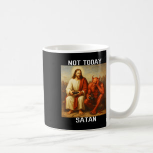 Nicht heute Satan Jesus Vs Satan Gamer Gaming Kaffeetasse