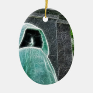 Nicht heute Satan Keramikornament