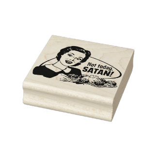 Nicht heute Satan Stempel