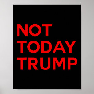 Nicht heute Trump Pro Demokratie Keine Könige in A Poster