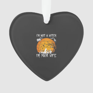 Nicht Hexenfrau Halloween Sonnenuntergang Kessel_1 Ornament