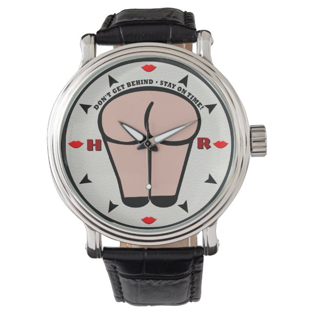 Nicht hinter sich lassen - Pünktlich Bleibe (Mit M Armbanduhr (Vorderseite)