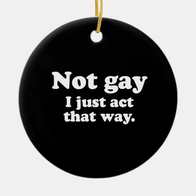 Nicht homosexuell. Ich fungiere gerade auf diese Keramik Ornament (Vorne)