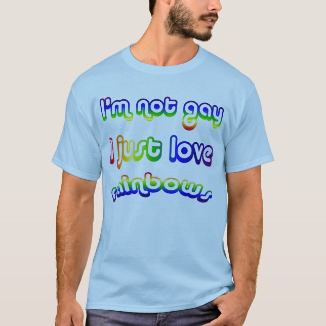 Nicht homosexueller aber Liebe-Regenbogen-T - T-Shirt (Vorderseite)