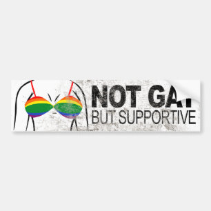 NICHT HOMOSEXUELLER ABER UNTERSTÜTZENDER BH - .PN AUTOAUFKLEBER