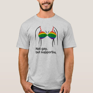 NICHT HOMOSEXUELLER ABER UNTERSTÜTZENDER BH - .PNG T-Shirt