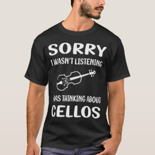 Nicht hörende Cello Cellist T-Shirt