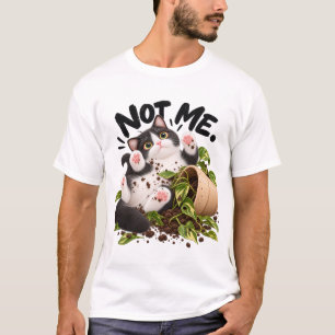 Nicht ich! Lustiges Tuxedo-Katze T-Shirt