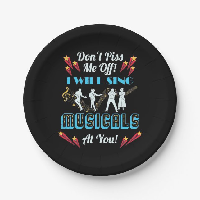 Nicht ich von Musicals Pappteller (Vorderseite)