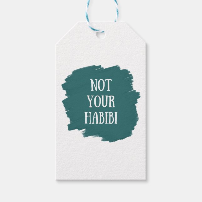 Nicht Ihr Habibi Geschenkanhänger (Vorderseite)
