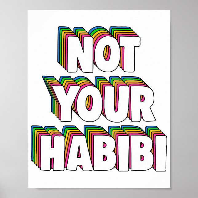 Nicht Ihr Habibi Poster (Vorne)