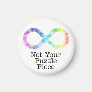 Nicht Ihr Puzzleteil - Autismus-Bewusstsein/Akzept Magnet