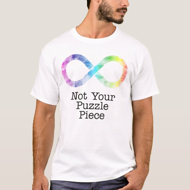 Nicht Ihr Puzzleteil - Autismus-Bewusstsein/Akzept T-Shirt (Vorderseite)