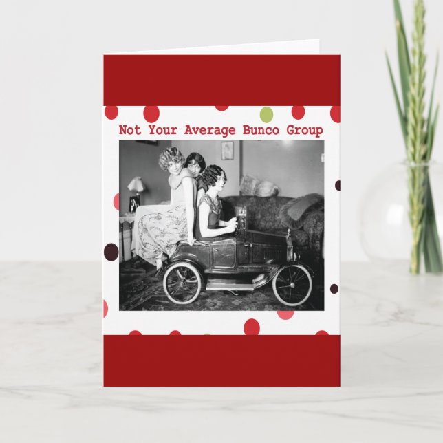 nicht Ihre durchschnittliche bunco Gruppe Karte (Vorderseite)