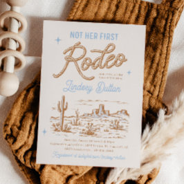 Nicht ihre erste Rodeo-Kinderdusche Einladung