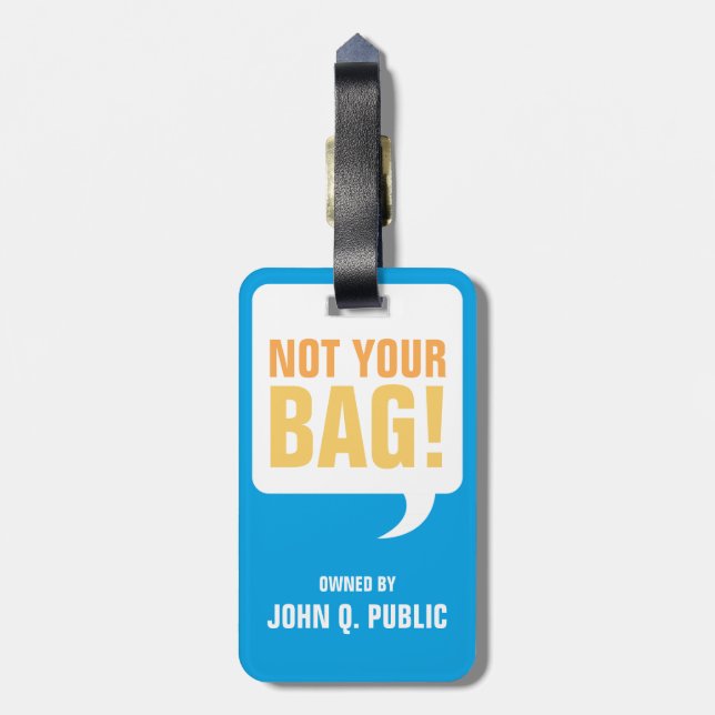Nicht Ihre Tasche Gepäckanhänger (Rückseite vertikal)