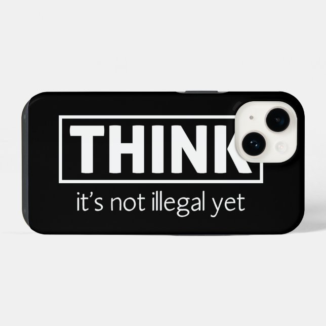 Nicht illegal iPhone 14 hülle (Rückseite (Horizontal))