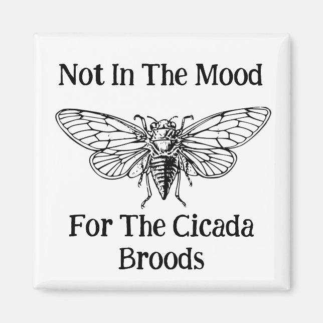 Nicht in der Stimmung für die Cicada Broods Magnet (Vorne)