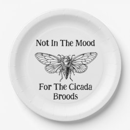 Nicht in der Stimmung für die Cicada Broods Pappteller