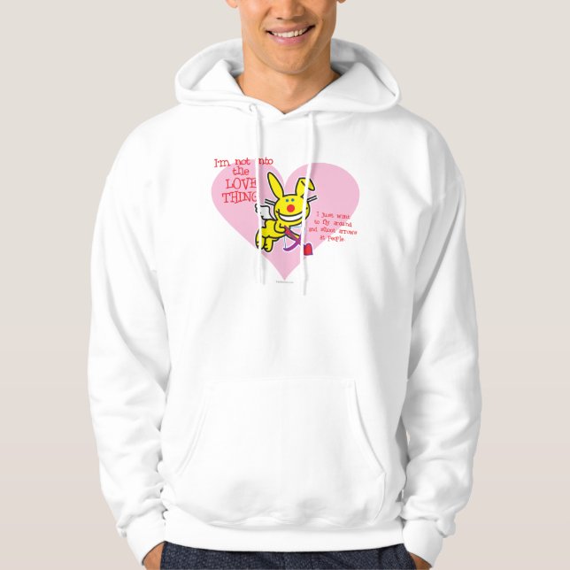 Nicht in die Liebe-Sache Hoodie (Vorderseite)
