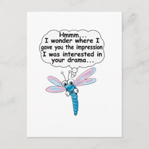 Nicht interessiert postkarte