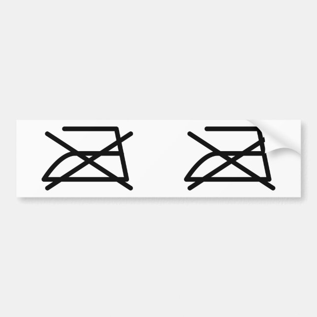 NICHT IRON! AUTOAUFKLEBER (Vorne)