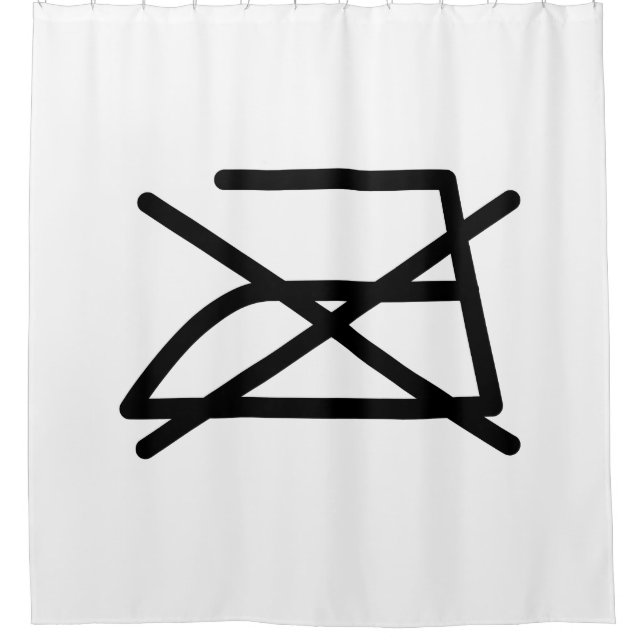 NICHT IRON! DUSCHVORHANG (Vorderseite)