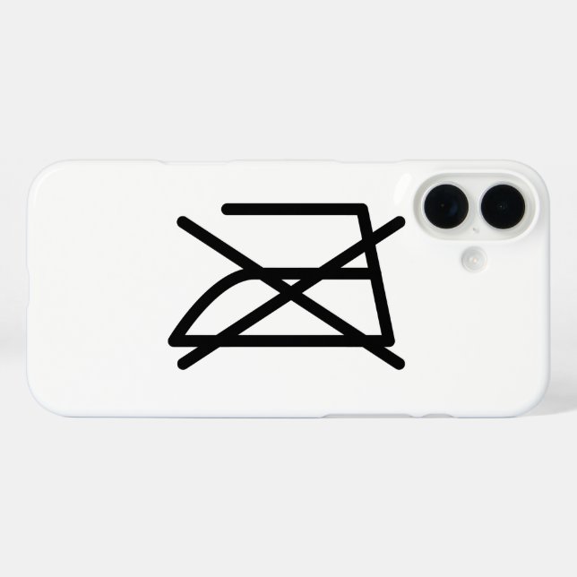 NICHT IRON! iPhone 16 PLUS HÜLLE (Rückseite (Horizontal))