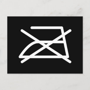 NICHT IRON! POSTKARTE