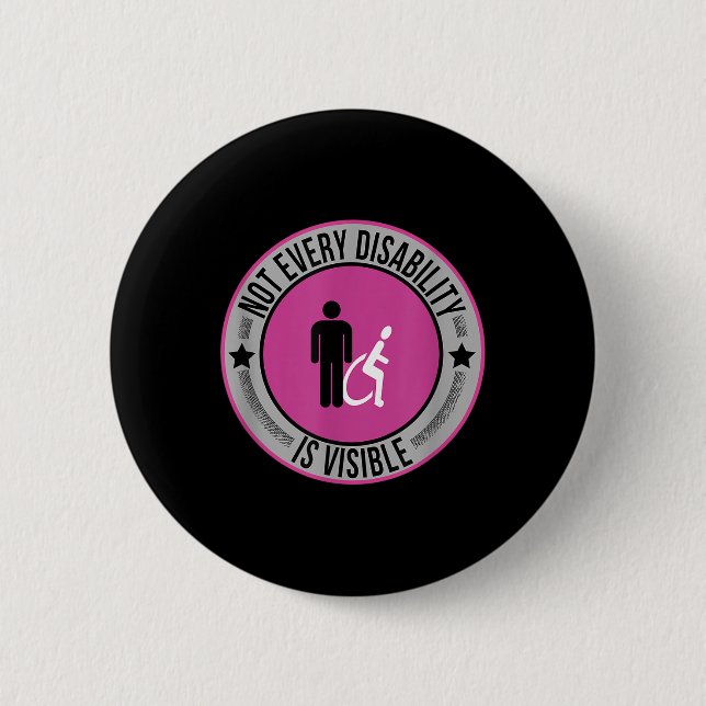 Nicht jede Behinderung ist eine sichtbare Bewussts Button (Vorderseite)