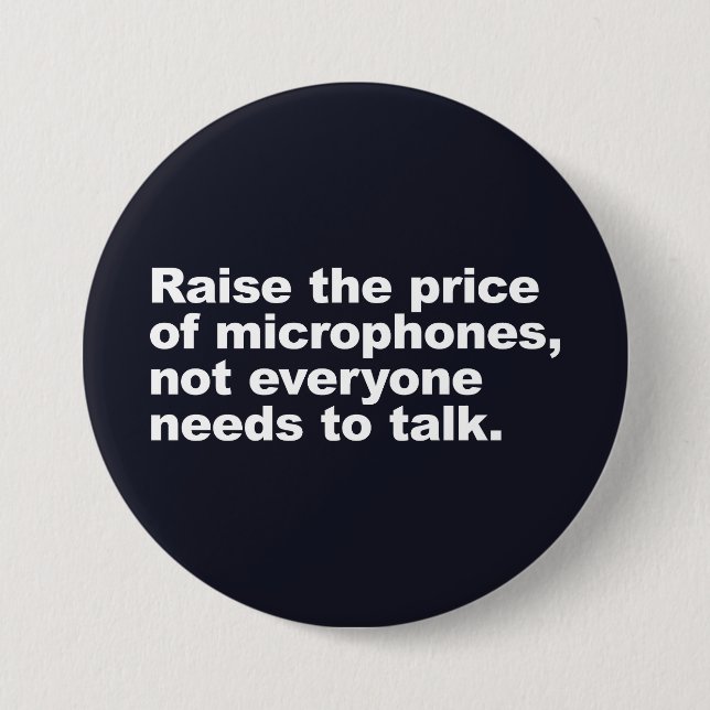 Nicht jeder muss reden button (Vorderseite)