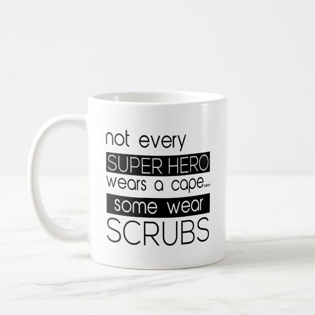 Nicht jeder Superheld trägt ein Kapuzen und trägt  Kaffeetasse (Links)