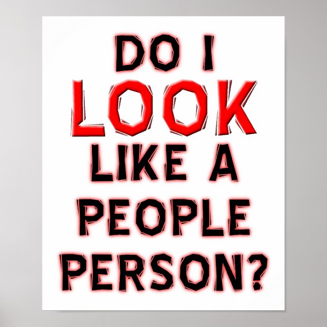 Nicht jemand, der ein lustiges Poster hat (Vorne)
