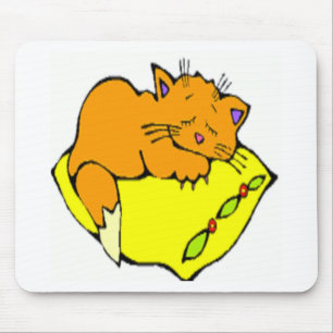 nicht jetzt....Ich bin beschäftigt zu schlafen Mousepad