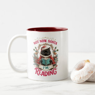 Nicht jetzt, Santa, ich lese gerade Zweifarbige Tasse