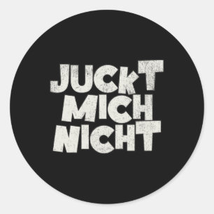 Nicht jucken runder aufkleber
