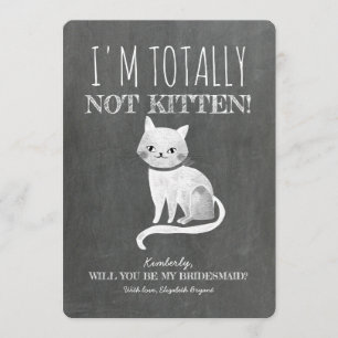 Nicht Kitchen Funny Bridesmaid Vorschlag Einladung