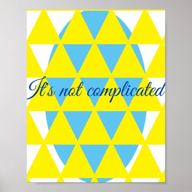 Nicht kompliziert poster (Vorne)