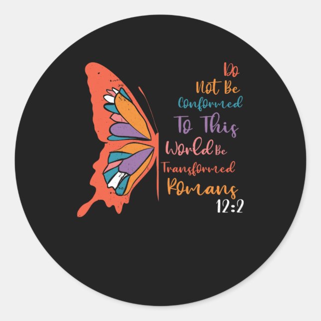 Nicht konform mit dieser Welt verändert werden R Runder Aufkleber (Vorderseite)