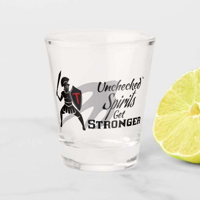 Nicht kontrollierte Spiralen verstärken - Schießgl Schnapsglas (Vorderseite)