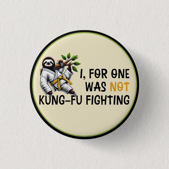 Nicht Kung-Fu-Kampf Button (Vorderseite)