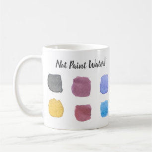 Nicht lackieren Wasserfarben Künstlername Monogram Kaffeetasse