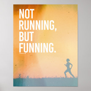 Nicht laufen, sondern Spaß - Fitness laufen -.png Poster