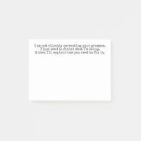 Nicht leise Korrektur Ihres Grammar (noch)