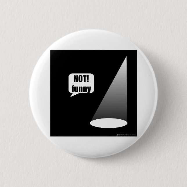 Nicht lustig button (Vorderseite)