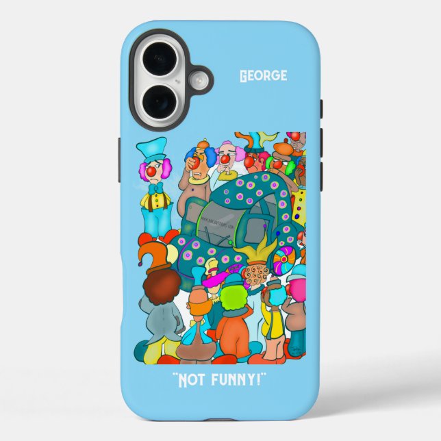 Nicht lustig iPhone Tough Phone Case (Rückseite)